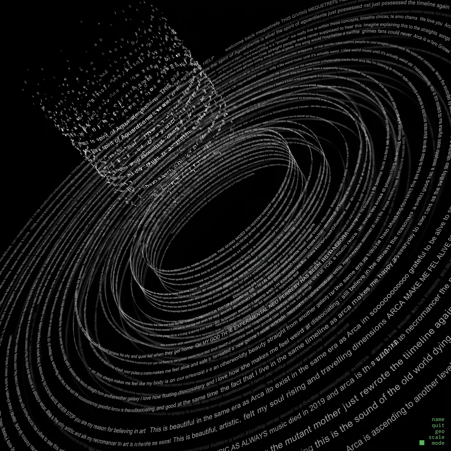 Vortex of fan comments